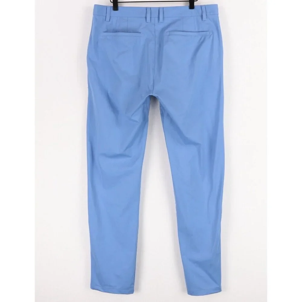 Rhone Commuter Pants Mens 35 X 33 Blue Stretch Performance Polyester 100161 - Picture 3 of 10